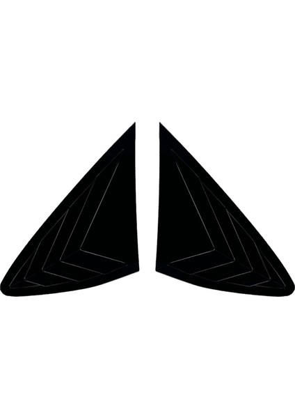 Araba Arka Üçgen Pencere Panjurları Panjurlar Perde Kapak Trimi Benz Glc Coupe C253 2016-2022 Parlak Siyah (Yurt Dışından)