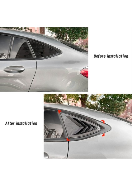 Araba Arka Üçgen Pencere Panjurları Panjurlar Perde Kapak Trimi Benz Glc Coupe C253 2016-2022 Parlak Siyah (Yurt Dışından) indirimleri
