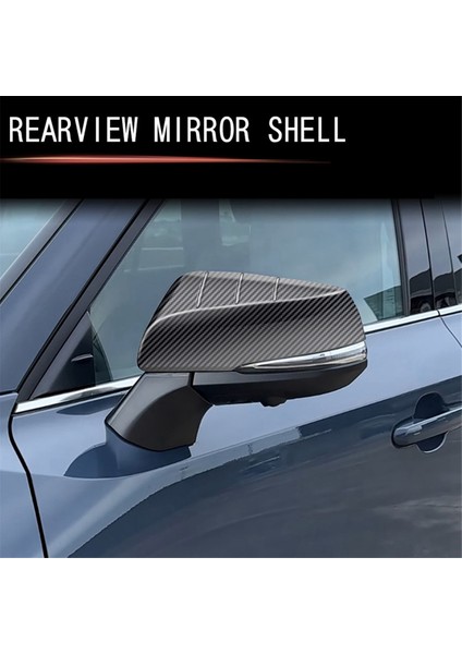 Araba Yan Dikiz Aynası Kapağı Kapı Aynası Kabuk Trim Sticker Toyota Grand Highlander 2024 Karbon Fiber Desen (Yurt Dışından) indirimleri