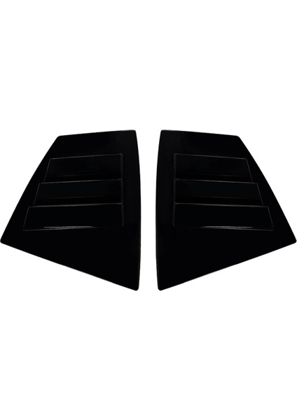 Araba Arka Üçgen Pencere Panjurları Panjurlar Perdeler Kapak Döşeme Subaru Wrx Stı Va 2014-2021 Parlak Siyah (Yurt Dışından)