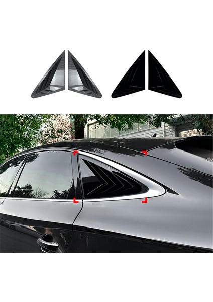 Araba Arka Üçgen Pencere Panjurları Panjurlar Perdeler Kapak Trimi Audi Q5 Fy Coupe 2018-2024 Karbon Fiber (Yurt Dışından) fiyatları