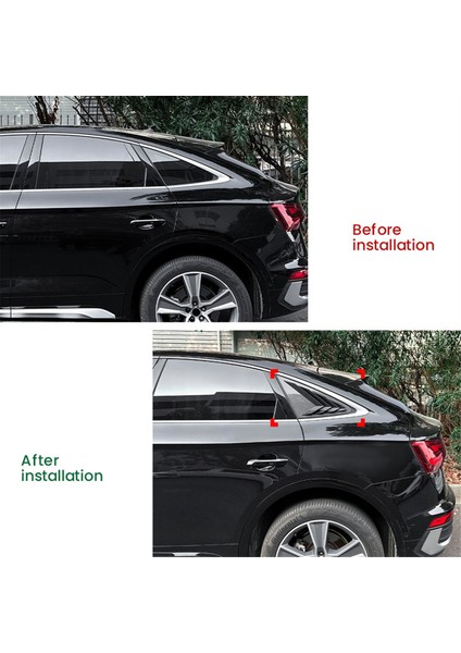 Araba Arka Üçgen Pencere Panjurları Panjurlar Perdeler Kapak Trimi Audi Q5 Fy Coupe 2018-2024 Karbon Fiber (Yurt Dışından) fırsatları