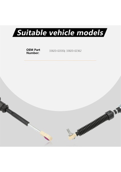 Toyota Corolla Matrıx 1.8l 2003-2008 Için Otomatik Şanzıman Vites Kontrol Kablosu 33820-02030 33820-02362 (Yurt Dışından) fırsatları