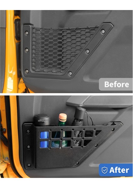 Ford Bronco 2021-2025 Için Ön Kapı Saklama Cepleri Kapı Yanı Düzenleyici Kutu Eklenti Aksesuarları (Yurt Dışından) fiyatları