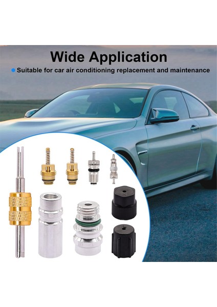 19 Adet Klima Vana Çekirdeği Araba Ac R12 R134A Soğutma Vana Gövde Çekirdekleri Servis Şarj Portu Conta Kapakları Kiti (Yurt Dışından) fiyatları
