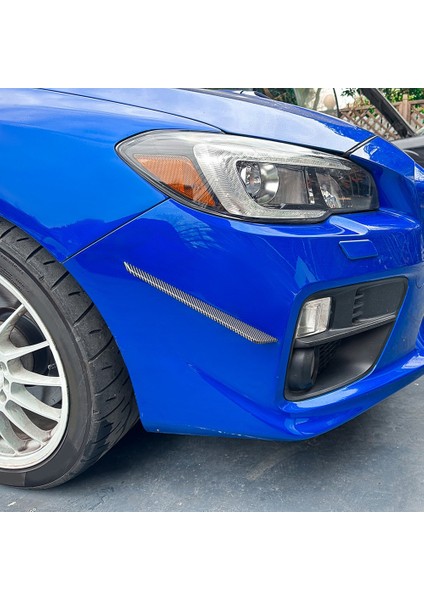 Araba Ön Tampon Yan Ayırıcı Spoiler Sis Lambası Yan Spoiler Trim Subaru Wrx Stı Va 2015-2021 Karbon Fiber Desen (Yurt Dışından) modelleri