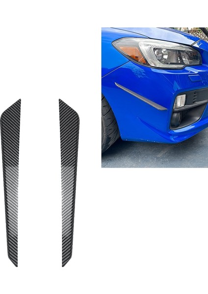 Araba Ön Tampon Yan Ayırıcı Spoiler Sis Lambası Yan Spoiler Trim Subaru Wrx Stı Va 2015-2021 Karbon Fiber Desen (Yurt Dışından) indirimleri