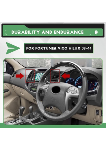 Araba Ön Gösterge Paneli Merkezi A/c Izgara Havalandırma Klima Çıkışı Toyota Fortuner Vıgo Hılux 2008-2014 (Yurt Dışından) indirimleri