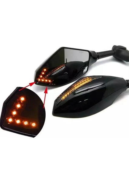 Motosiklet Yan Aynası Direksiyon Gösterge Işığı Vida Pozisyonu 2.2cm-6.5cm Motosiklet Modifiye Aynası (Yurt Dışından) fırsatları
