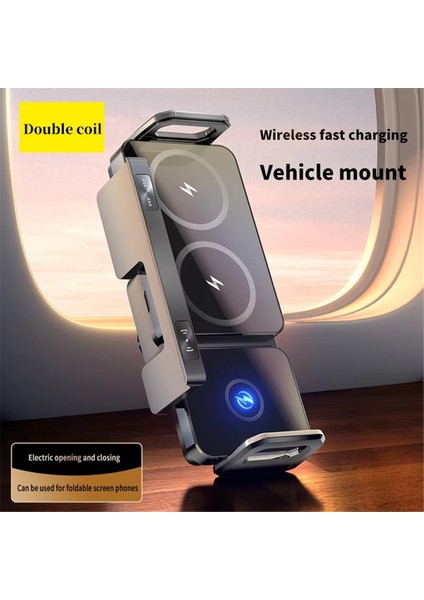 15W Kablosuz Hızlı Araç Şarj Cihazı Montajı Yerçekimi Araç Telefon Tutucu Akıllı Telefon Otomatik Dönen Evrensel Telefon Standı B (Yurt Dışından) fırsatları