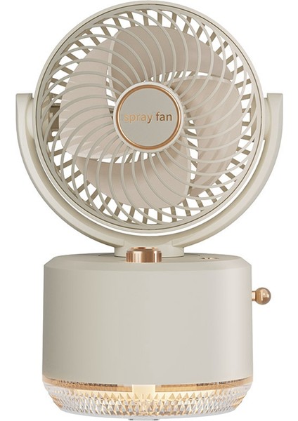 Soğutma Fanı Nemlendirici Masaüstü Fan LED Gece Işığı ile Soğutma Sprey Fanı USB 1800MAH Fan Sessiz Güçlü Rüzgar-B (Yurt Dışından) indirimleri