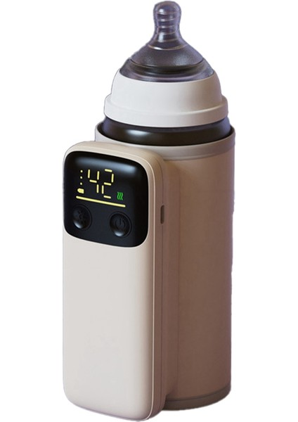 Şişe Isıtma Ceket 6 Seviyeler Ayar Sıcaklığı Ekran Gece Işık Aydınlatma Taşınabilir Şişe Isıtıcı 6000AMH B B B (Yurt Dışından)