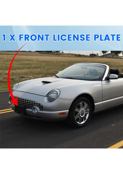 Araba Ön Plaka Braketi Plaka Paneli Çerçevesi 1W6Z17A385AA 1W6Z-17A385-AA Ford Thunderbird 2002-2005 Için (Yurt Dışından) indirimleri