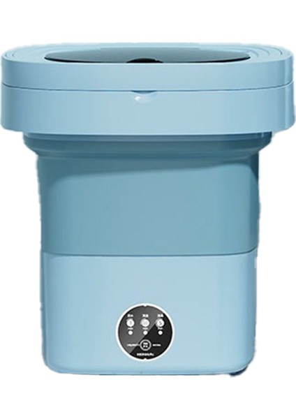 Katlanır Çamaşır Makinesi Taşınabilir Küçük Çamaşır Makinesi Mini Iç Çamaşırı Temizleme Makinesi 8l Mavi (Abd Fişi) (Yurt Dışından)