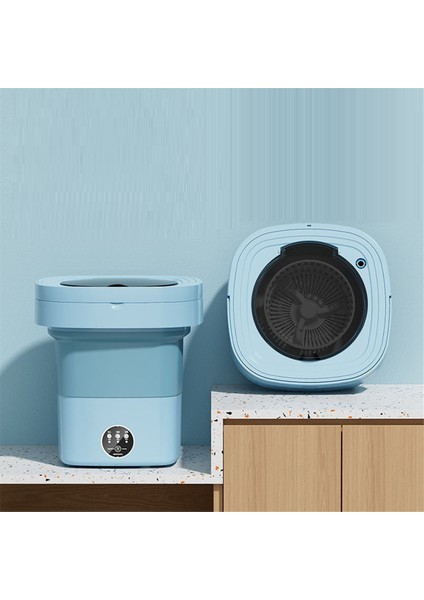 Katlanır Çamaşır Makinesi Taşınabilir Küçük Çamaşır Makinesi Mini Iç Çamaşırı Temizleme Makinesi 8l Mavi (Abd Fişi) (Yurt Dışından) modelleri