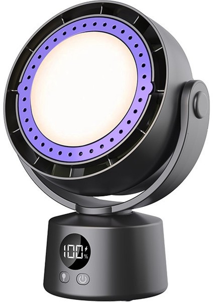 Taşınabilir Elektrik Fan Çok Fonksiyonlu Kablosuz Hava Sirkülatörü Masaüstü Duvar Tavan Fan Hava Soğutucu Ev Sessiz Ventilatör A (Yurt Dışından)