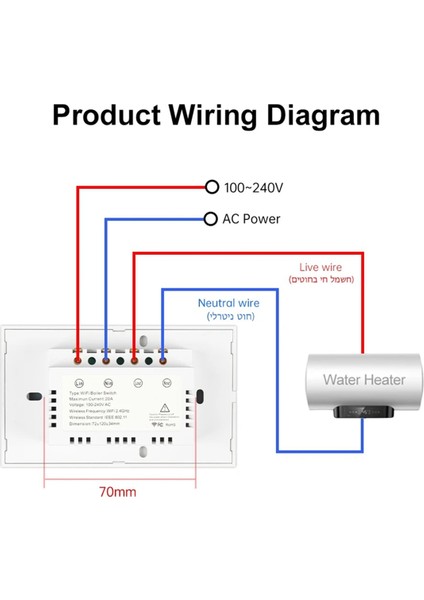 Tuya Akıllı Yaşam Wifi Kazan Anahtarı 20A Enerji Izleme 4400W Akıllı Su Isıtıcı Anahtarı Abd Standart Alexa Home Için (Yurt Dışından) modelleri