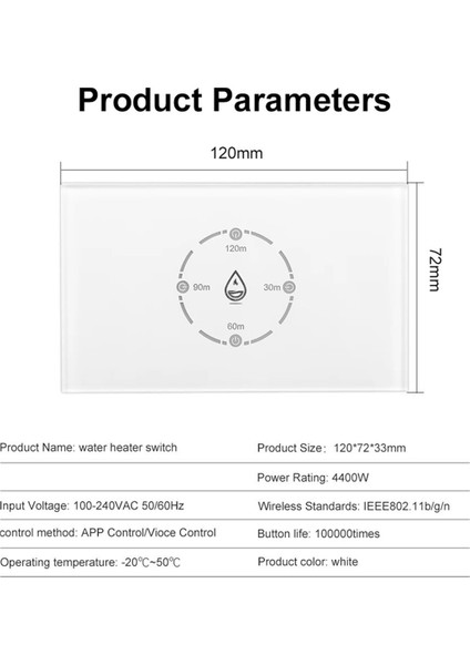 Tuya Akıllı Yaşam Wifi Kazan Anahtarı 20A Enerji Izleme 4400W Akıllı Su Isıtıcı Anahtarı Abd Standart Alexa Home Için (Yurt Dışından) fırsatları