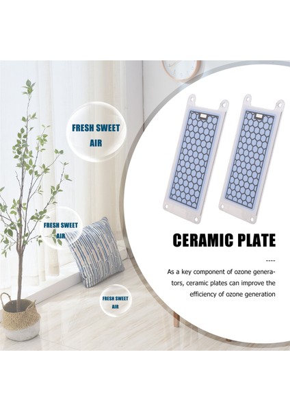 2 Adet Taşınabilir Seramik Ozon Jeneratörü Çift Entegre Seramik Plaka Ozonizer Hava Su Hava Temizleyicisi Parçalar-5g (Yurt Dışından) modelleri