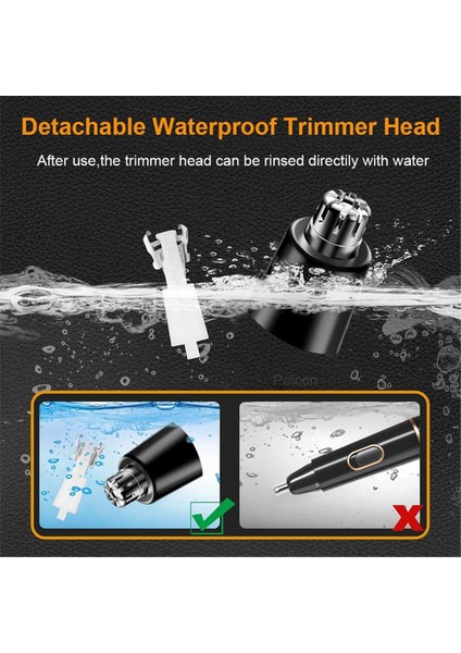 Burun Saç Döşeme Taşınabilir Elektrik Yüzü Kulak Saç Temiz Düzelticisi Erkekler Için Kadınlar Yıkanabilir Burun Epilasyon Tıraş Talfer (Yurt Dışından) indirimleri