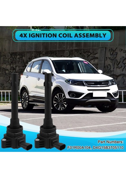 Chery Tıggo 2 1.5l Için 4 Adet Ateşleme Bobini 3x A13T Arrızo 3 A16 SQRD4G15B Motor Aksesuarları F01R00A104 D4G15B3705110 (Yurt Dışından) indirimleri