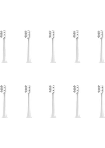 Mijia Için 10 Pcs T200 MES606 Sonik Elektrikli Diş Fırçası Hassas Diş Fırçası Başı Parlak Beyaz Tip (Yurt Dışından)