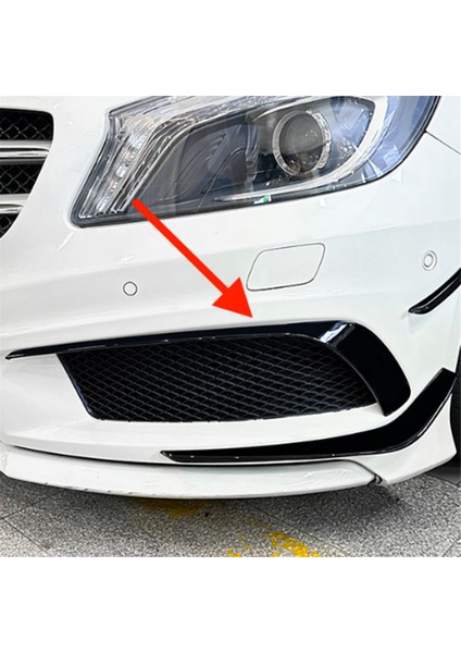 Araba Ön Tampon Dudak Ayırıcı Spoiler Sis Lambası Spoiler Kapağı Döşeme Mercedes-Benz A Sınıfı W176 Amg 2013-2015 B (Yurt Dışından) indirimleri