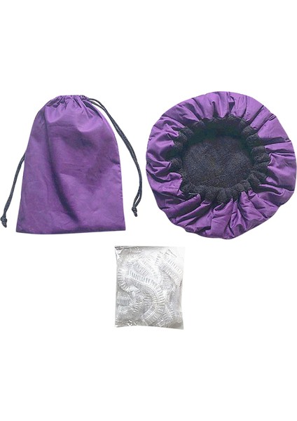 Keten Tohumu Bakım Kapağı Mikrodalga Isıtma Buharlama Kapağı Saç Bakımı Pişmiş Yağ Kapı Isıtma Mor (Yurt Dışından) modelleri