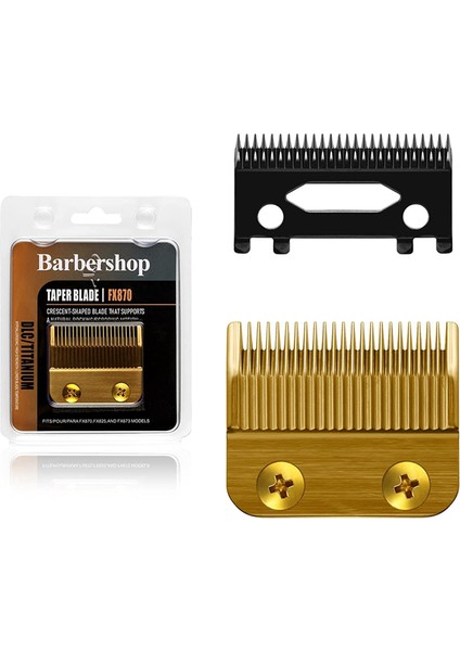 FX802G Babylisspro Clippers Için Yedek Bıçaklar FX870/FXF880/FX810/FX825/FX673N, Altın (Yurt Dışından)