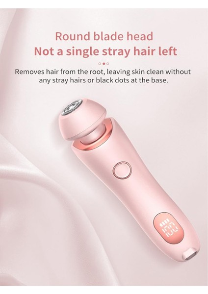 Epilatör Ağrısız Epilasyon Evi 2 Arada 1 Elektrikli Tıraş Makinesi Kadınlar Için Bikini Düzeltici Kasık Saçları Islak ve Kuru, A (Yurt Dışından) indirimleri