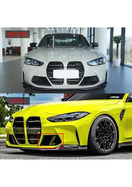 Bmw M3 M4 G80 G82 Mp 2021-2024 Araba Dekoratif Aksesuarları Için Araba Ön Hava Menfezi Izgarası Hava Girişi (Yurt Dışından) fırsatları