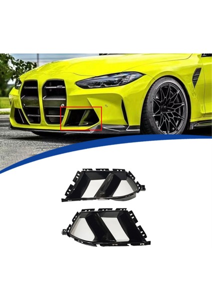 Bmw M3 M4 G80 G82 Mp 2021-2024 Araba Dekoratif Aksesuarları Için Araba Ön Hava Menfezi Izgarası Hava Girişi (Yurt Dışından) indirimleri
