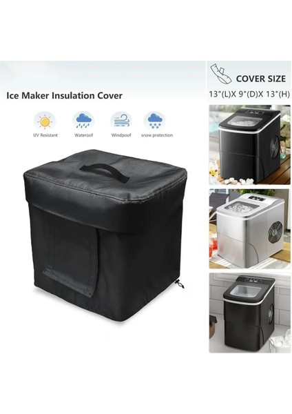 Buz Makinesi Isı Kalkanı Taşınabilir Su Geçirmez Yalıtım Kapağı Buz Maker Buz Küpleri Maker Koruyucu Kapak (Yurt Dışından) fırsatları