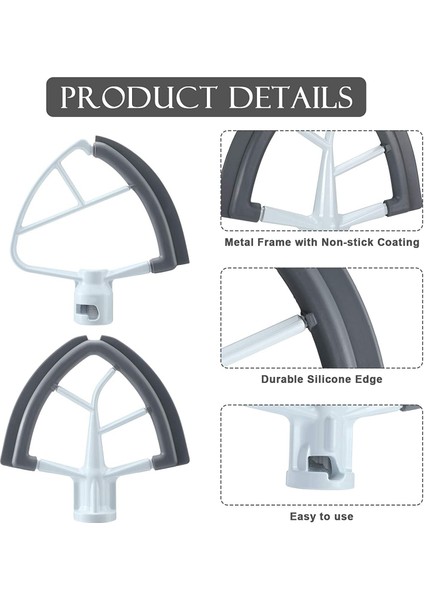 4,5-5qt Kase Kaldırma Standı Mikser Eki Için Kitchenaid Için Stand Mikser Aksesuar Mikser Çırpıcı Için Set Flex Edge Beaters (Yurt Dışından) fiyatları