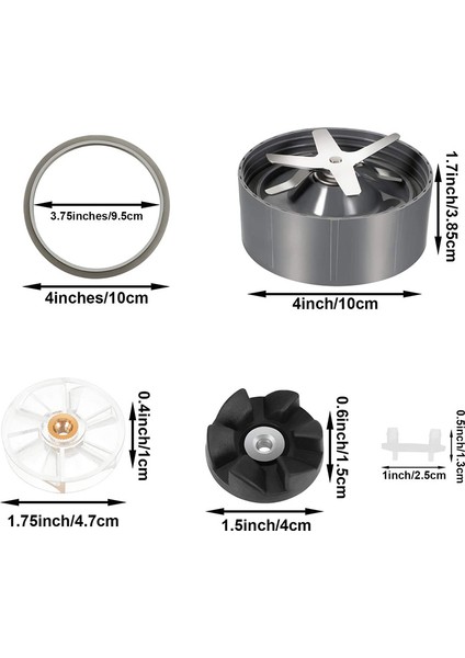 Buz Bıçağı/kauçuk Sızdırmazlık Conta/şok Pedi ile 8 Adet Blender Yedek Parçaları (Yurt Dışından) fiyatları