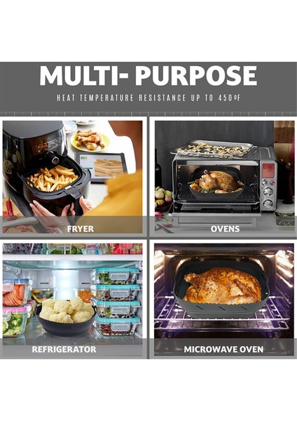 Hava Fritöz Silikon Şekil Sepet Tepsisi Seti Kare Hava Fritöz Izgara Aksesuarları Yeniden Kullanılabilir Hava Fritöz Kalıp Kırmızı (Yurt Dışından) fırsatları