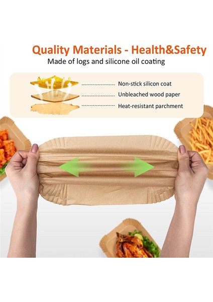 Ninja Çift, 200 Pc Için Hava Fritöz Astarları Tek Kullanımlık Kağıt, Hava Fritöz Yeterleri Dikdörtgen, Hava Fritöz Aksesuarları (Yurt Dışından) indirimleri