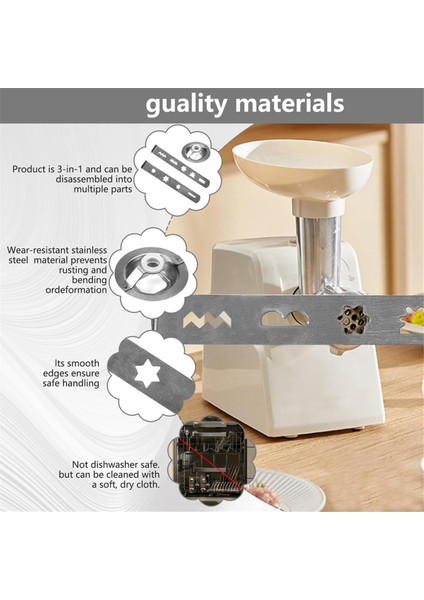 Meat Mincer, Mutfak Teslimeri Için 2 Bisküvi Bağlama Aksesuarları, 8 Şekil, Bağlantı Halkası ile Bisküvi Bağlama Seti (Yurt Dışından) fiyatları