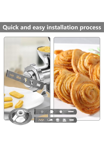 Meat Mincer, Mutfak Teslimeri Için 2 Bisküvi Bağlama Aksesuarları, 8 Şekil, Bağlantı Halkası ile Bisküvi Bağlama Seti (Yurt Dışından) modelleri