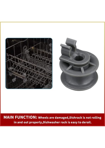 8pcs 4581DD3002A Bulaşık Makinesi Üst Raf Tekerlekleri, Dish Rack Silindir ve Aks Montajı Yedek Parçası Lg Için (Yurt Dışından) indirimleri