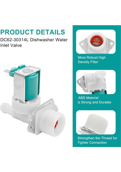 DC62-30314L Bulaşık Makinesi Samsung Diş Çamaşır Makinesi Için Su Giriş Valfi Montajı PS4209101 PAP5582579 (Yurt Dışından) fiyatları