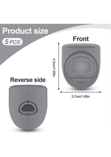 Owala Sıp Için 5 Pcs Değiştirme Durdurucu 19/24/32/40 Ons, Silikon Anti-Dökülme Kapağı Tıpa Gri (Yurt Dışından) fiyatları
