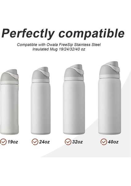 Owala Sıp Için 5 Pcs Değiştirme Durdurucu 19/24/32/40 Ons, Silikon Anti-Dökülme Kapağı Tıpa Gri (Yurt Dışından) fırsatları