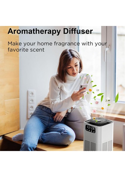 Ev Için Hava Temizleyicileri - Evcil Hayvan Kepeği, Duman, Toz, Polen ve Koku Için Aromaterapi Difüzyon Fonksiyonu ile Ab Fişi (Yurt Dışından) indirimleri