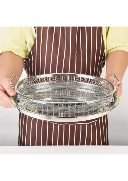 2 Adet Fırın, Daha Net Tepsi ve Sepet 13 Inç, Fırın Havası Kızartma Tava Örgü Sepeti Için (Yurt Dışından) modelleri