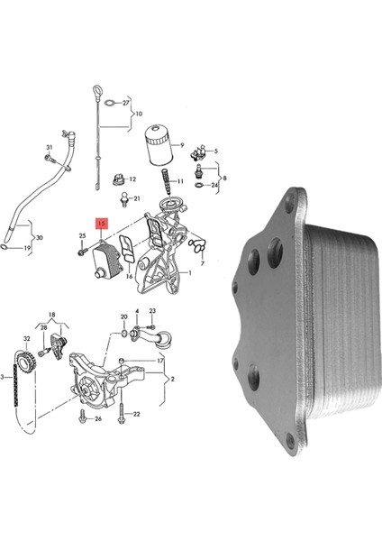 Motor Yağı Soğutucu 06J117021D EA888 Vw Jetta Passat Seat Skoda Audi A4 A5 Q5 1.8 2.0 Yağ Radyatör Soğutucu 06J117021M (Yurt Dışından) fiyatları