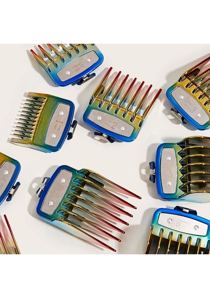 10 Adet Profesyonel Saç Klipsini Metal Klip Kılavuzları Wahl Clippers Için Tarak Muhafızlarını Sınırlar (Yurt Dışından) indirimleri