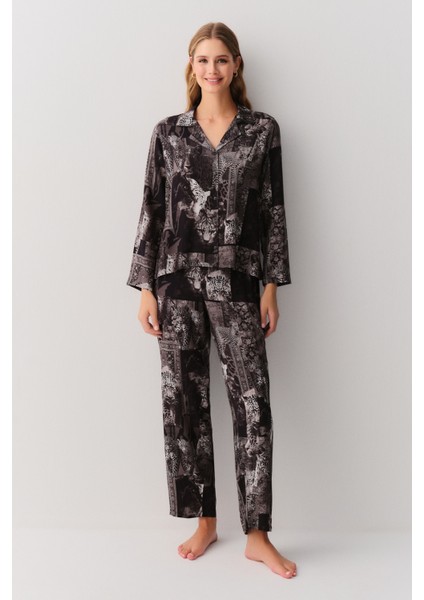 Rustic Gömlek Yaka Pijama Takımı