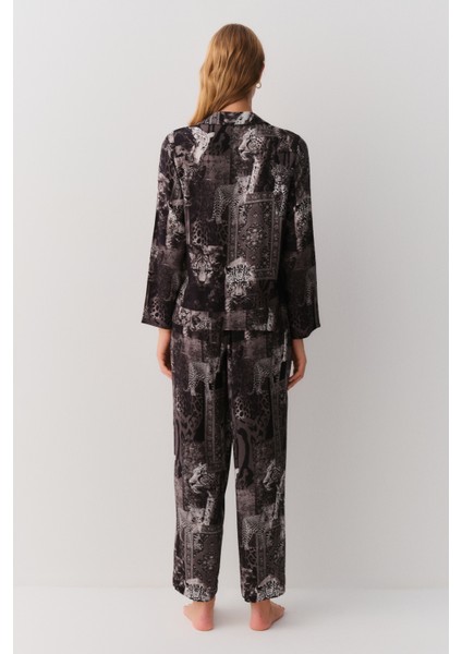 Rustic Gömlek Yaka Pijama Takımı fırsatları