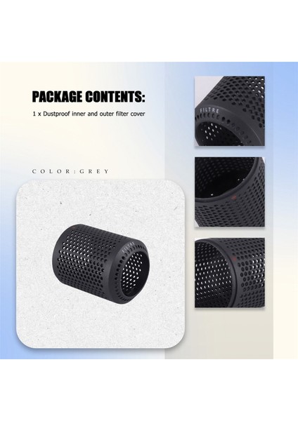 Dyson Saç Kurutma Makinesi Için Uygun HD01 HD03 HD08 Toz Geçirmez Dış Filtre Kapağı Vakum Süpürge Aksesuarları Gri (Yurt Dışından) indirimleri